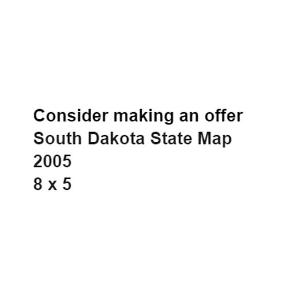 2005 South Dakota State Map Official Highway Vacation Travel Visitor Guide - Picture 2 of 4